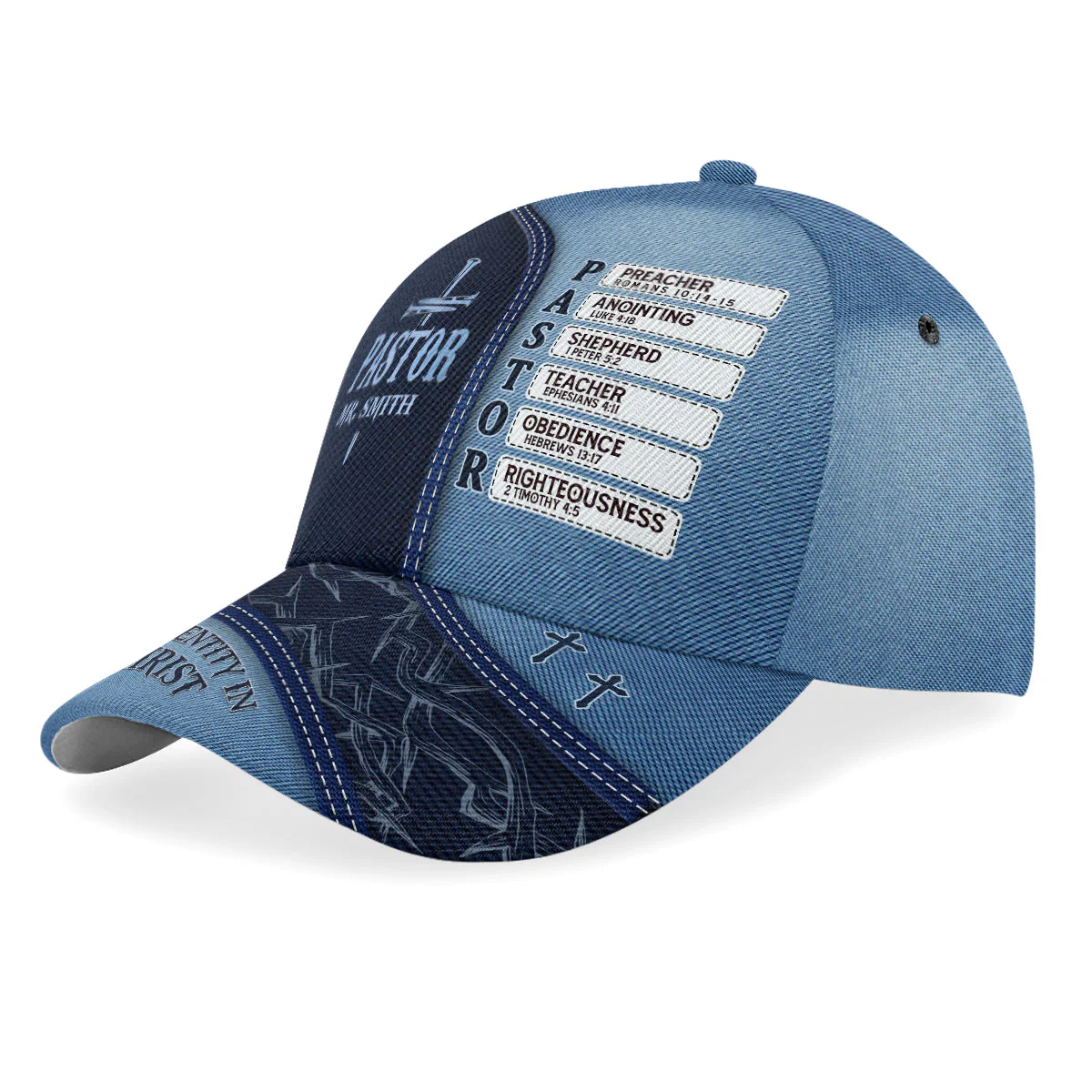 Pastor Your Identity In Christ - Personalized Classic Cap TD118 - Image 2