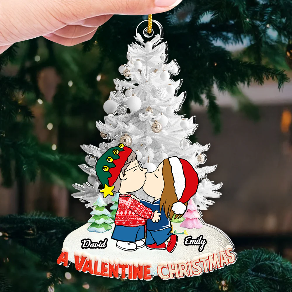 Peanu A Valentine Christmas - Personalized Acrylic Ornament - Christmas Gifts For Couples | CL45 NL122 - Image 3