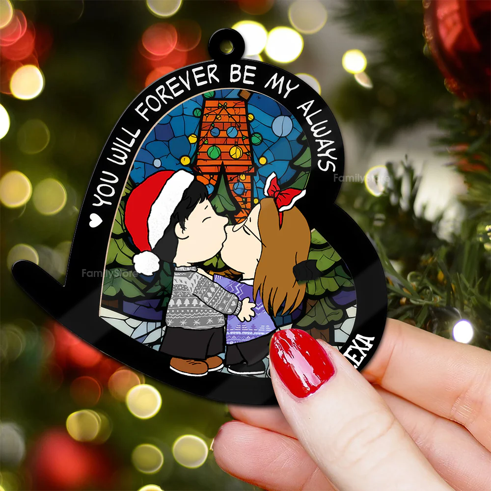 Peanut You Will Forever Be My Always - Personalized Wood Ornament - Gift For Couple, Husband Wife - CL45 NH96 - Image 5