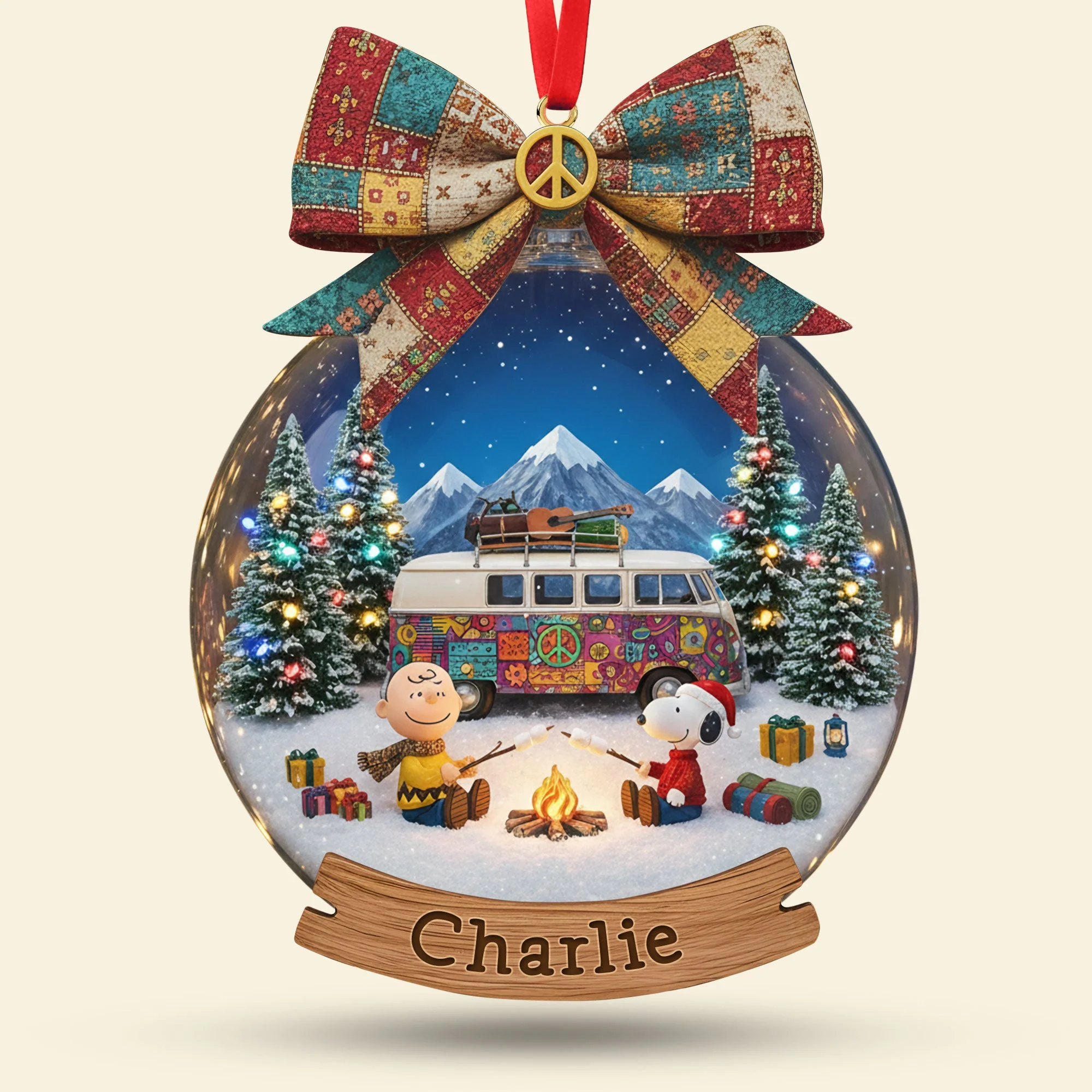 Penu Going Camping Together - Personalized Acrylic Ornament - Christmas Gifts For Camping Lovers NL122 - Image 3