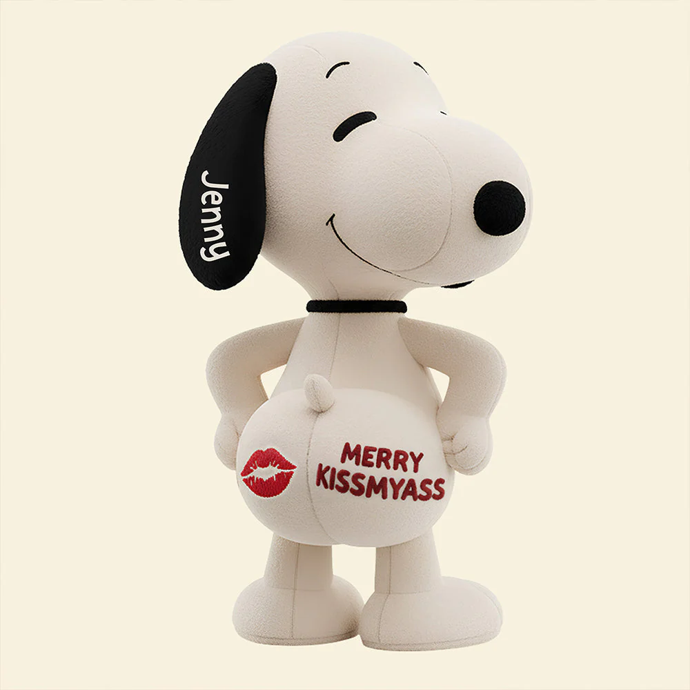 Penu Merry Kiss My Ass - Personalized Custom Shape Pillow - Christmas Gift For Couple HH01 - Image 3