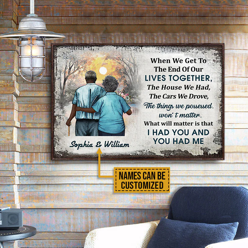 Personalized Africa Old Couple When We Get Custom Poster Canvas | CL29 - Image 2