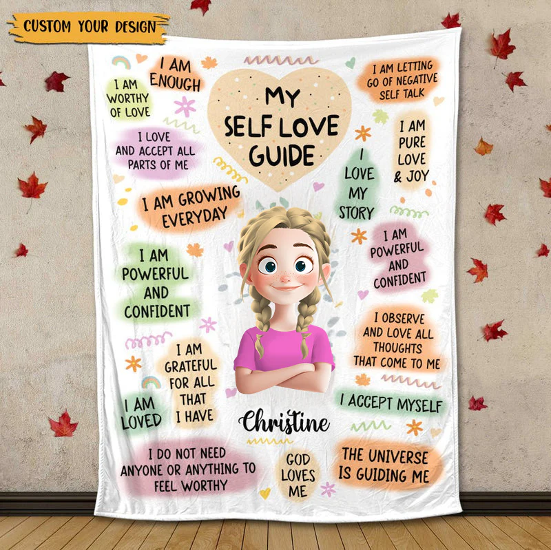 Personalized Blanket - My Self Love Guide - Best Gift For Birthday, Anniversary TD118 - Image 2