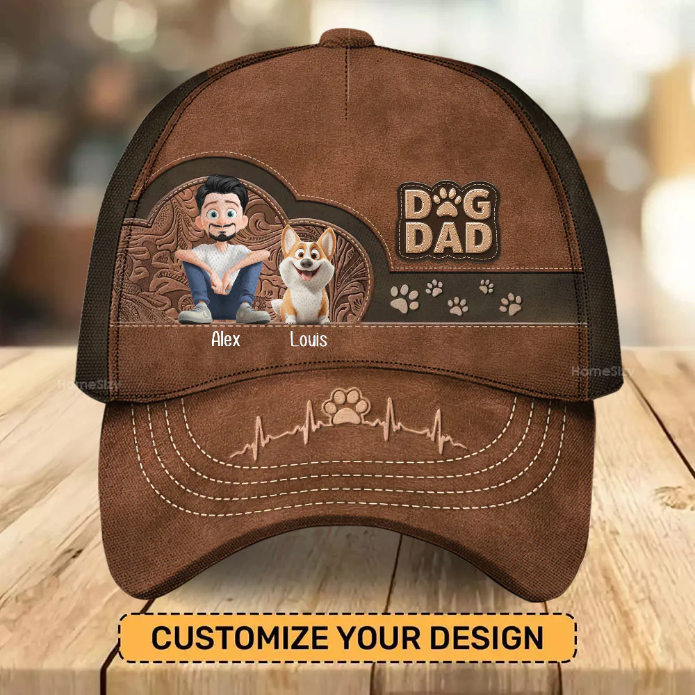 Personalized Dog Dad Hat - Father's Day, Gift For Pet Owners, Pet Lovers | CLP15 Ver2 - Image 2