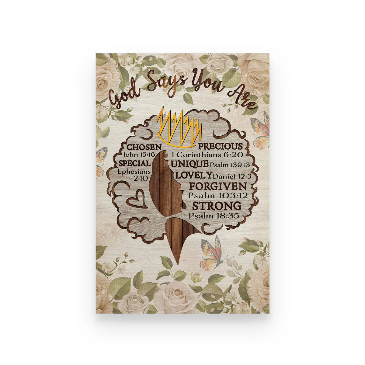 Personalized Rosie Black Women God Says You Are - Customized Poster Canvas | YMQ - Image 5