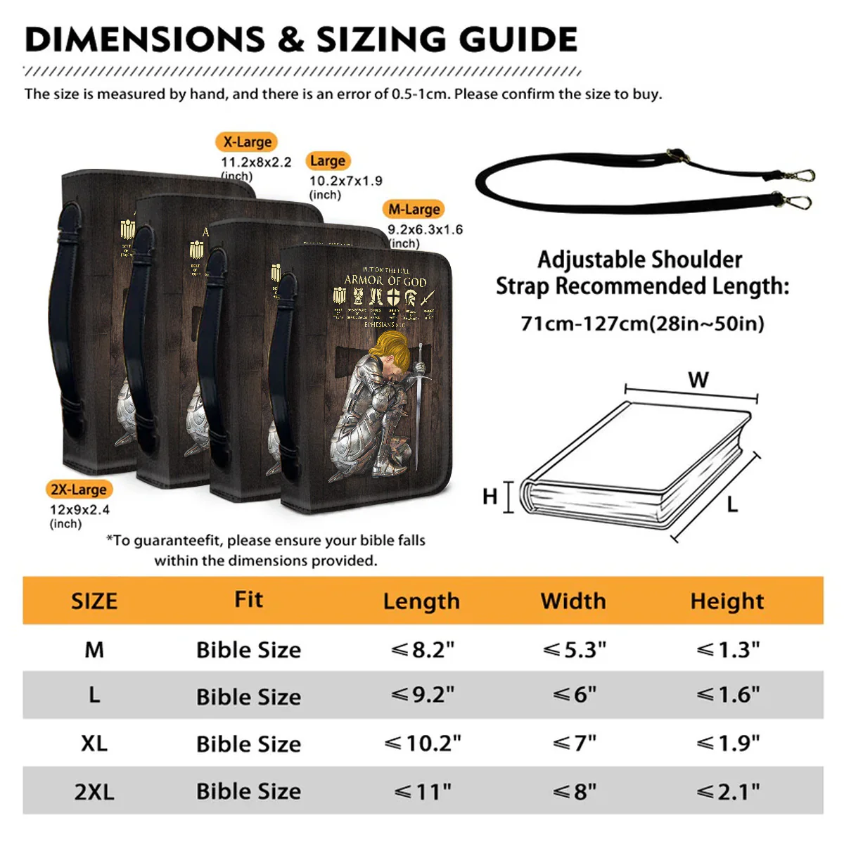 Personalized Woman Warrior of God Put On The Full Armor Of God Ephesians 6:10 - Persoanalized Bible Cover | CLGOD03 - Image 8