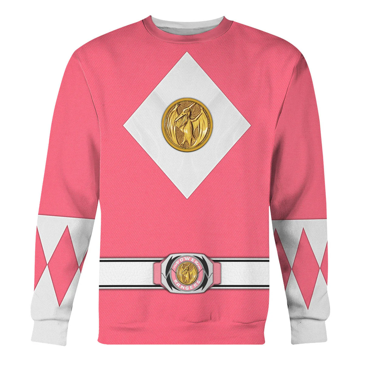 Pink Ranger Mighty Morphin The Movie (1995) C1 - Hoodie Set, Sweatshirt, Sweatpants PRHS88 - Image 7