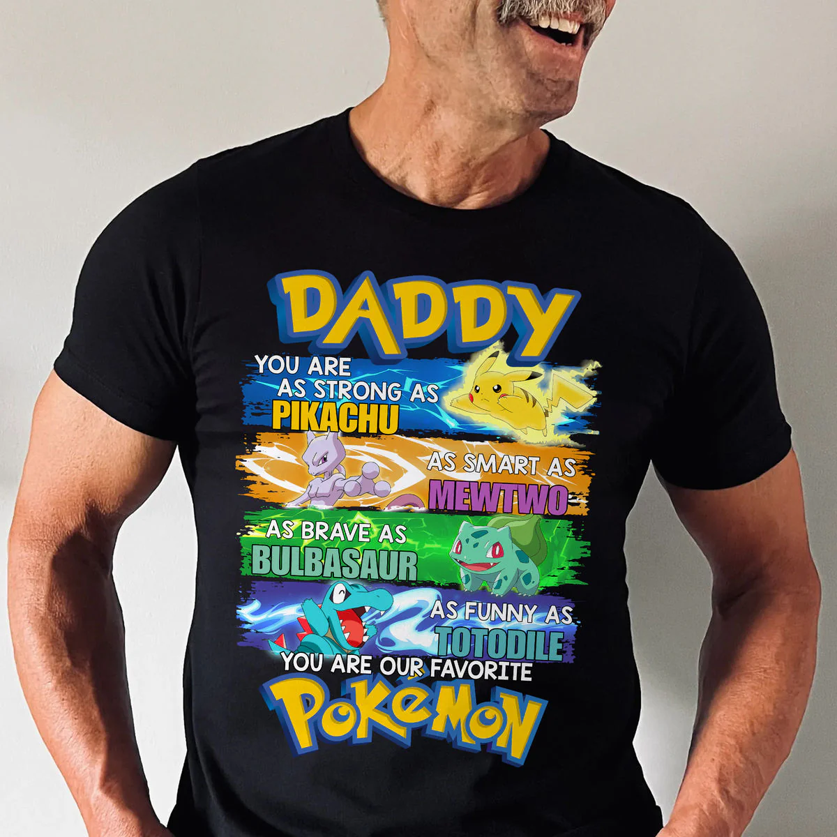 PokeDad We Choose You - Personalized Shirt 2 Side - Gift for Dad, Father's Day PoMo Fan | CL59.V2 HH01 - Image 2