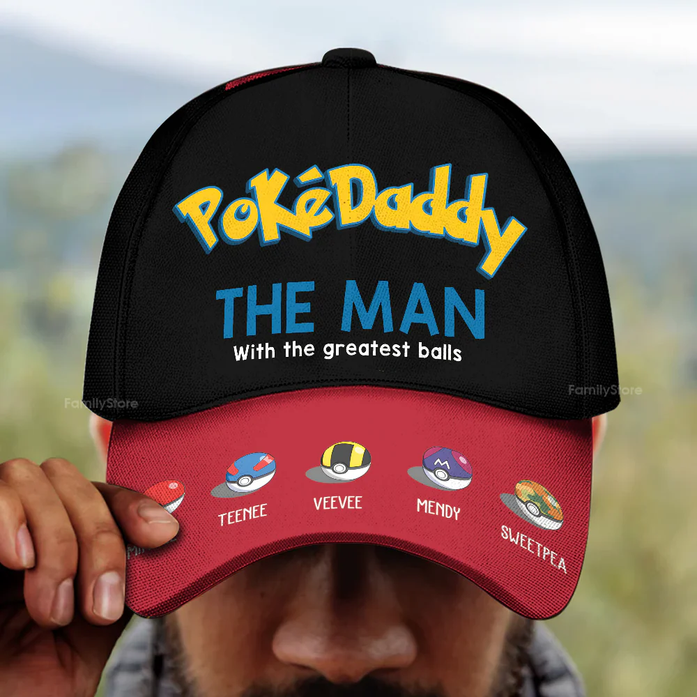 PoMo The Man With The Greatest Balls - Personalized Classic Cap - Gift For Dad, Husband, Fathers Day - CL10 NA94