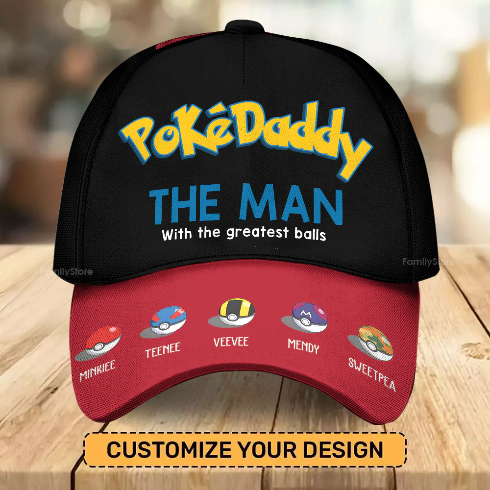 PoMo The Man With The Greatest Balls - Personalized Classic Cap - Gift For Dad, Husband, Fathers Day - CL10 NA94 - Image 4