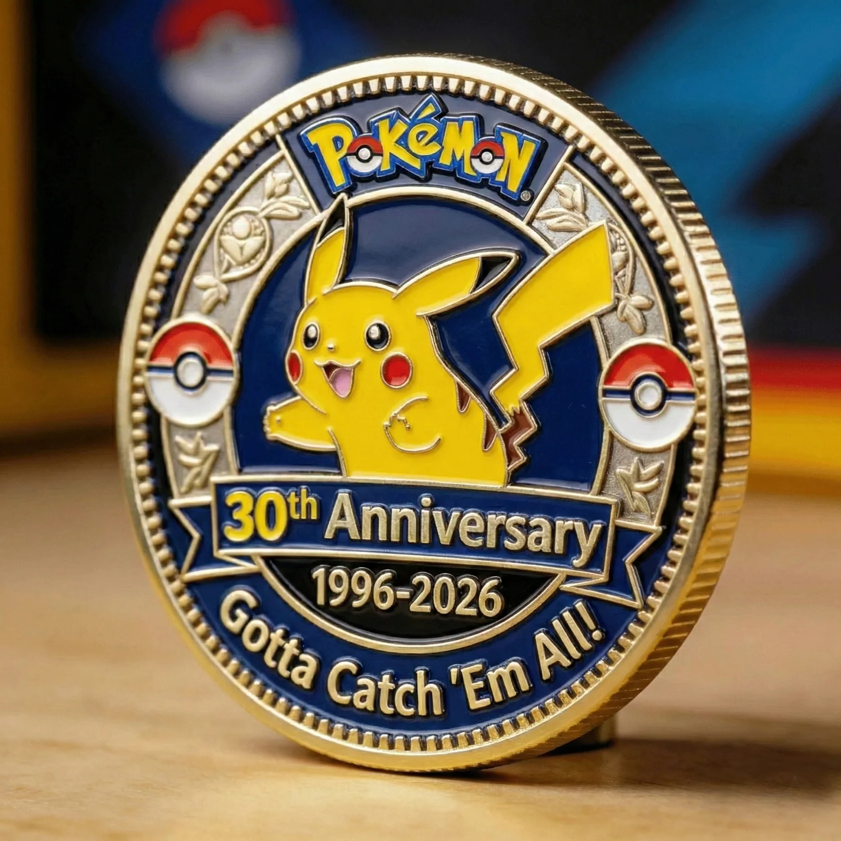 PoMo 30th Anniversary Gotta Catch 'Em All - Personalized Printed Commemorative Coin - Gift For Movie Fans HH01 - Image 3