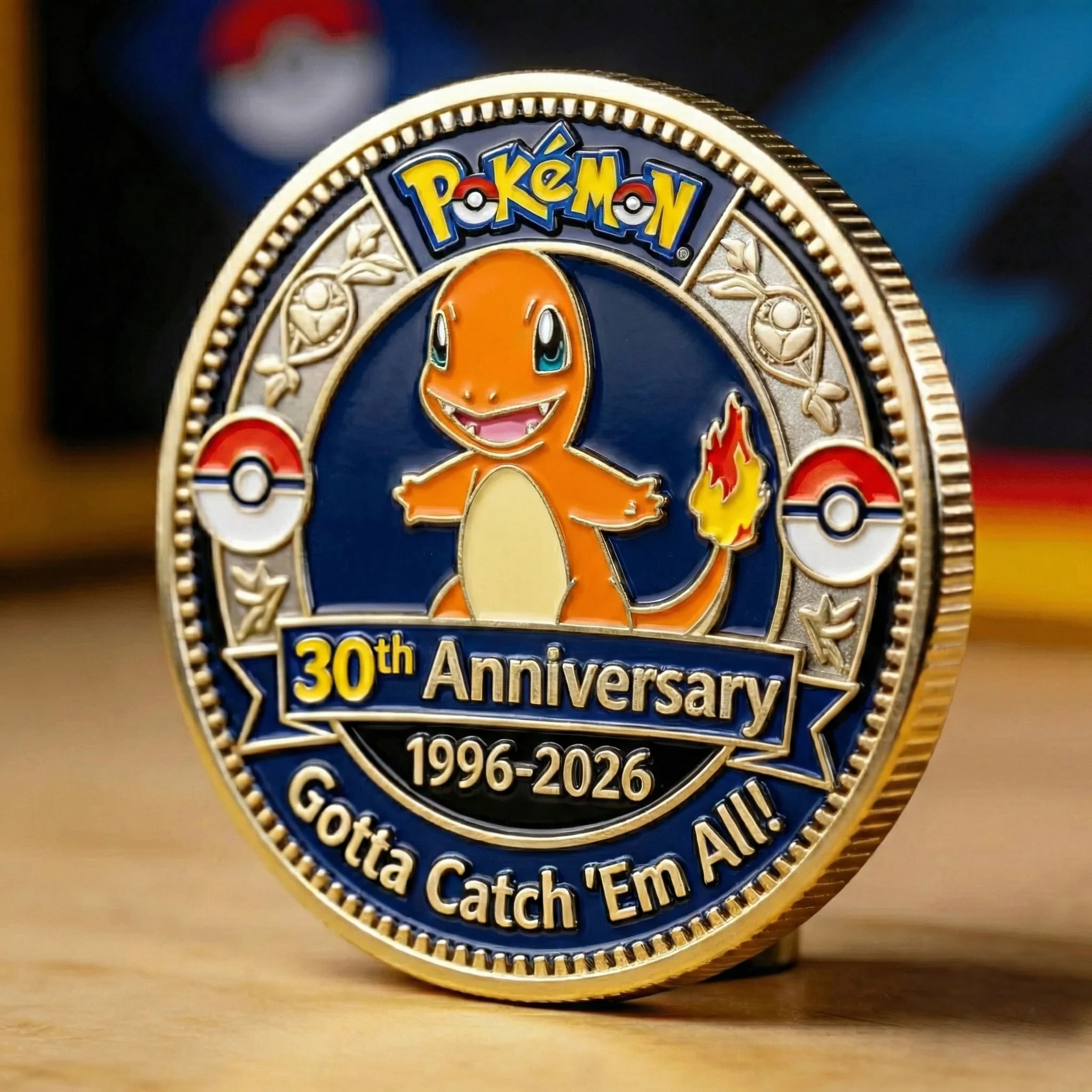 PoMo 30th Anniversary Gotta Catch 'Em All - Personalized Printed Commemorative Coin - Gift For Movie Fans HH01 - Image 4