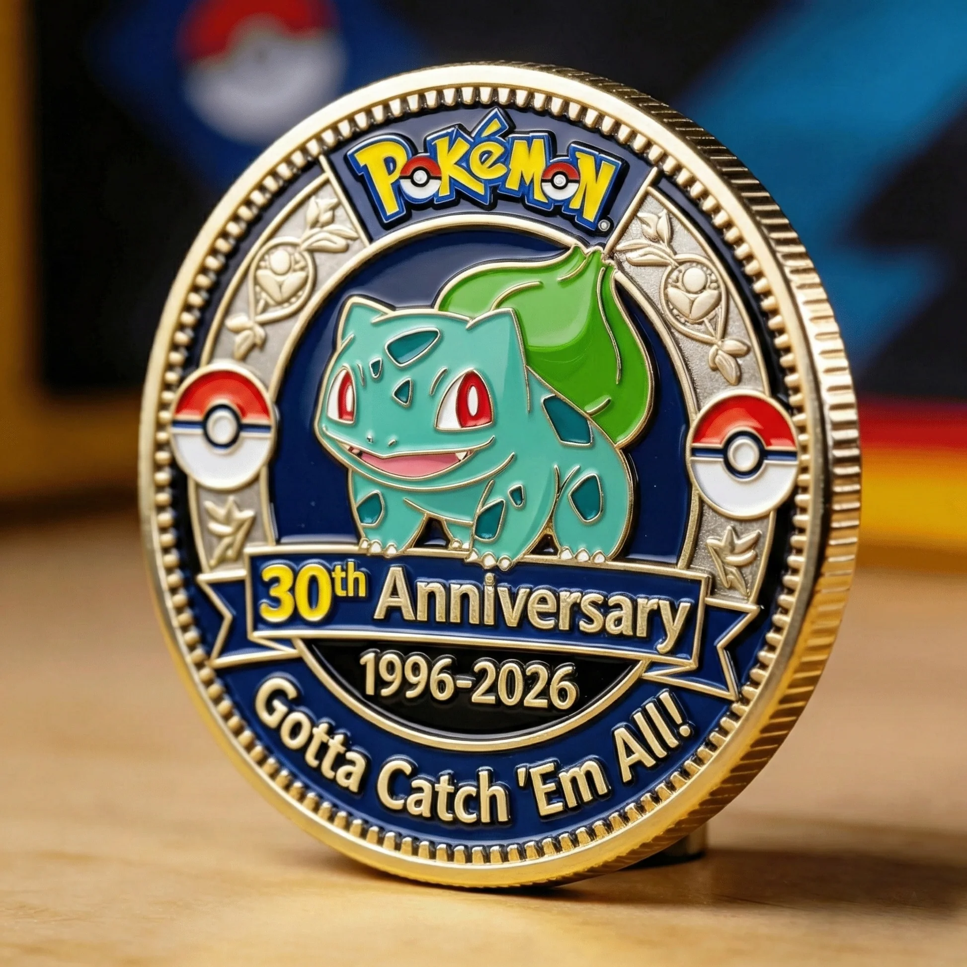 PoMo 30th Anniversary Gotta Catch 'Em All - Personalized Printed Commemorative Coin - Gift For Movie Fans HH01 - Image 5