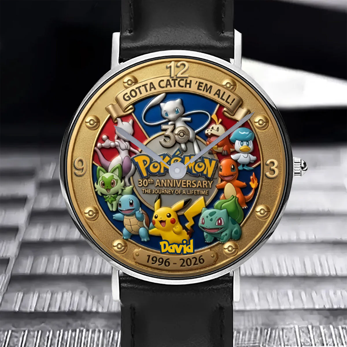 PoMo Celebrate 30th Anniversary Gotta Catch 'Em All - Personalized Hand Watch - Gift For Movie Fans HH01 - Image 2