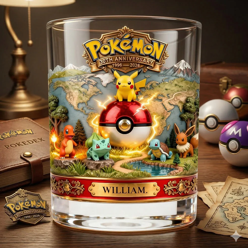 PoMo Celebrate 30th Anniversary - Personalized Whiskey Glass - Gift For Movie Fans NL122