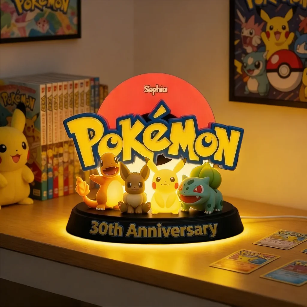 PoMo Friends Celebrate 30th Anniversary - Personalized Custom Shaped Acrylic Light Box - Gift For Movie Fans HH01