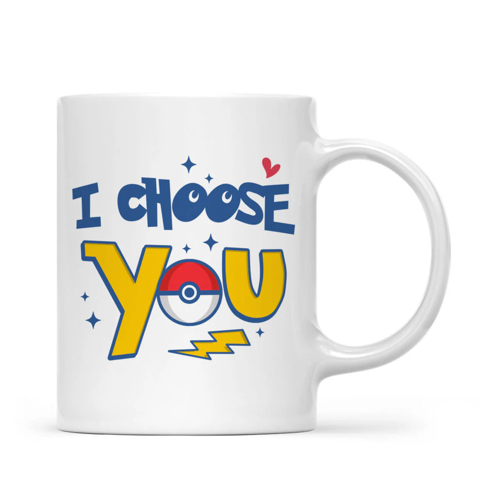 PoMo I Choose You - Personalized Mug - Gift for Couple, Him, Her | CL60 HH01 - Image 3