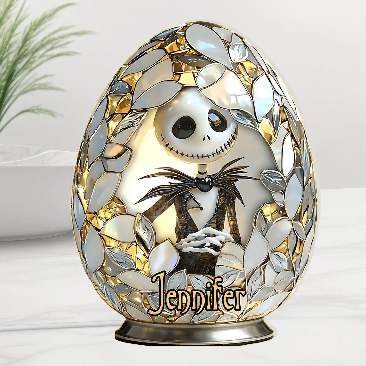 Spooky Easter Egg - Personalized Custom Shape Acrylic Light Box - Gift For Movie Fans HH01 - Image 2