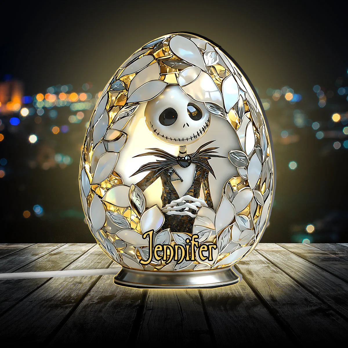 Spooky Easter Egg - Personalized Custom Shape Acrylic Light Box - Gift For Movie Fans HH01 - Image 4