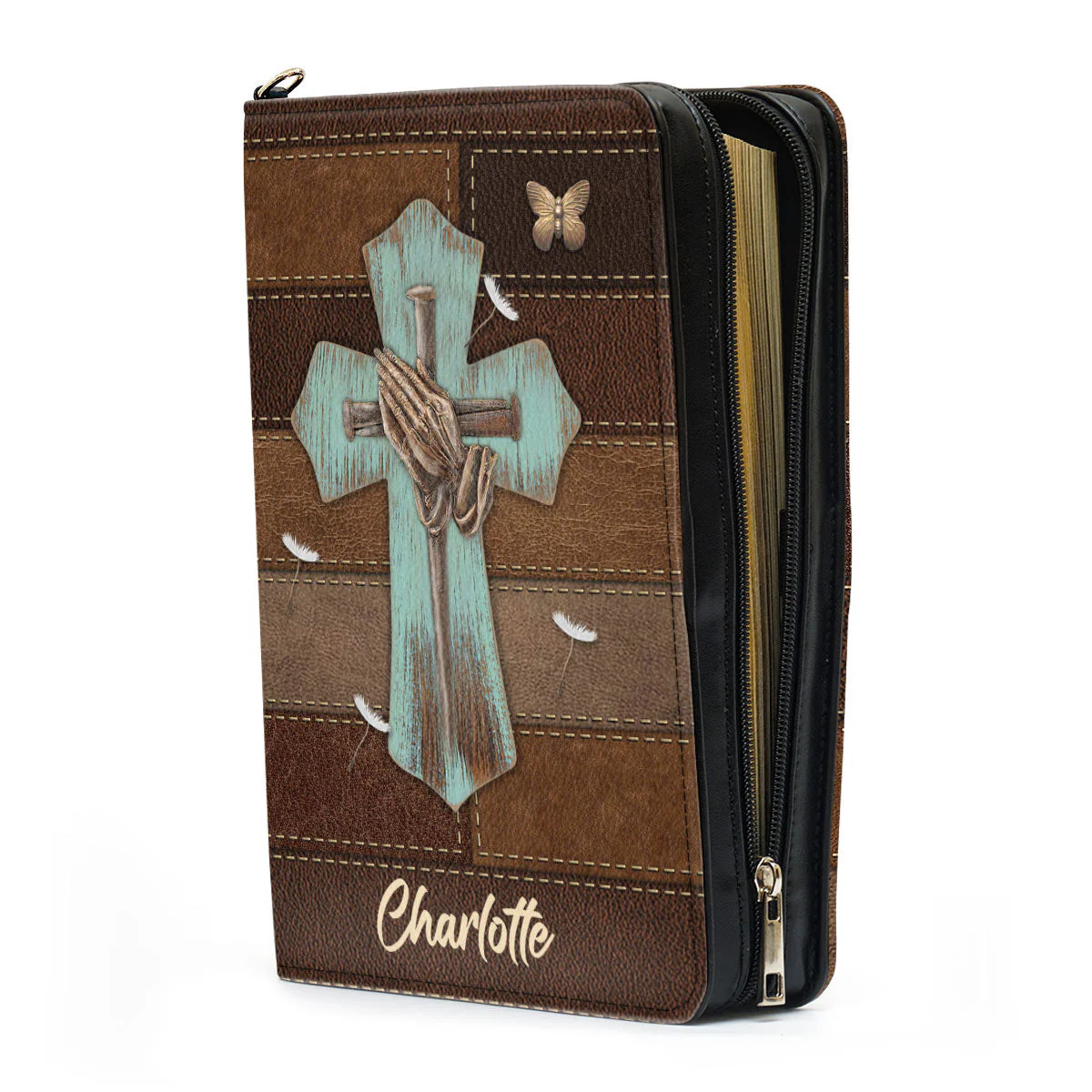 Pray Big, Worry Small - Unique Personalized Bible Covers - AT4082460 - Image 4