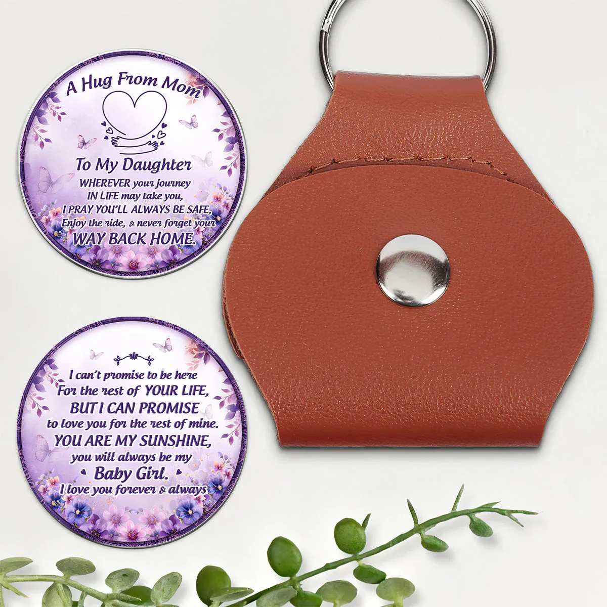 Pray You'll Always Be Safe, My Daughter - Personalized Pocket Hug - Christian Gift For Daughter BA01