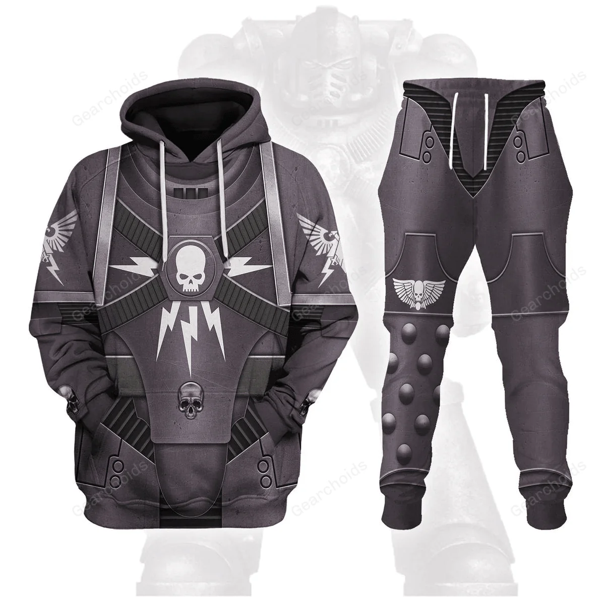 Pre-Heresy Black Templars In Mark IV Maximus Power Armor - Costume Cosplay Hoodie Sweatshirt Sweatpants CSWRH190