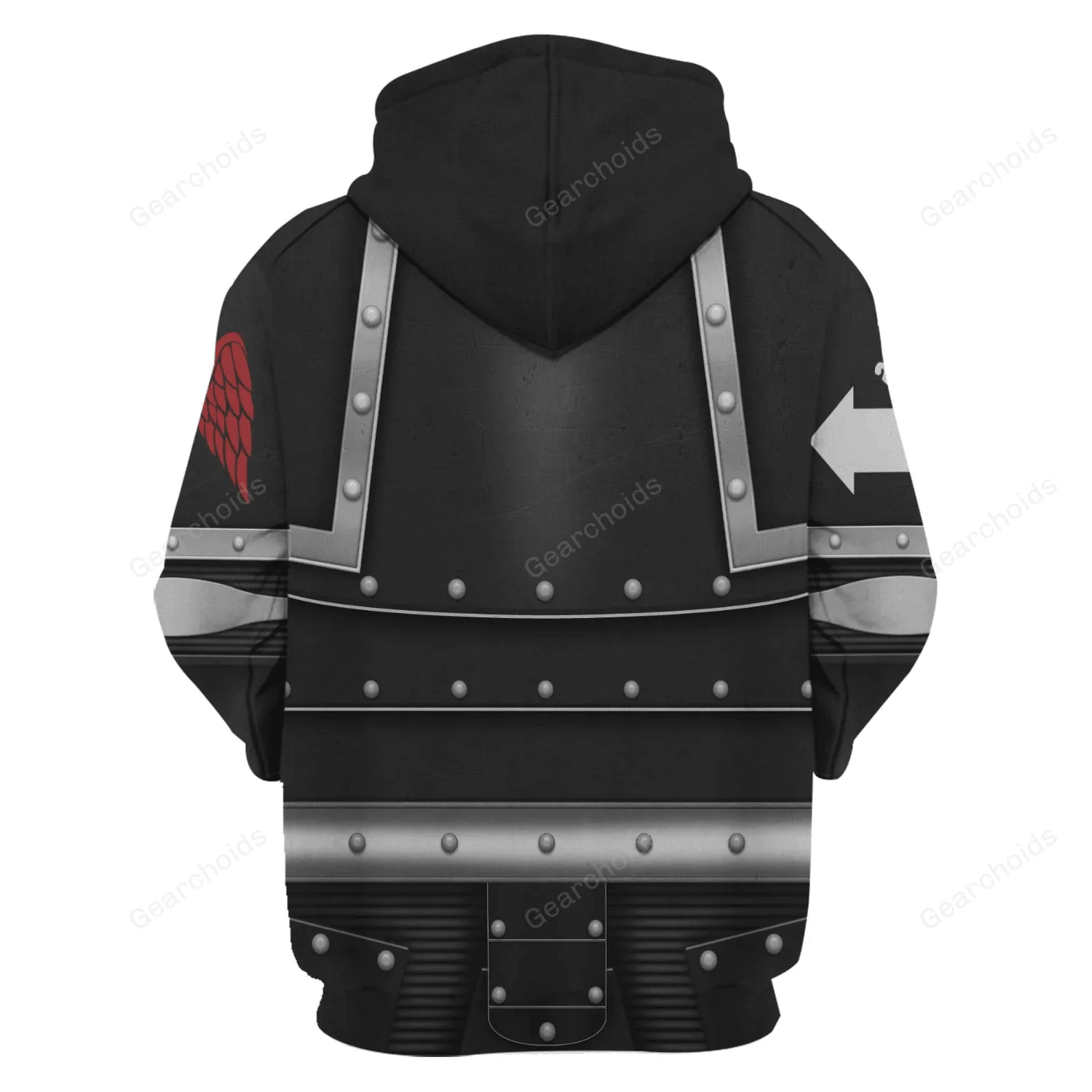 Pre-Heresy Dark Angels in Mark II Crusade - Costume Cosplay Hoodie Sweatshirt Sweatpants CSWRH155 - Image 4