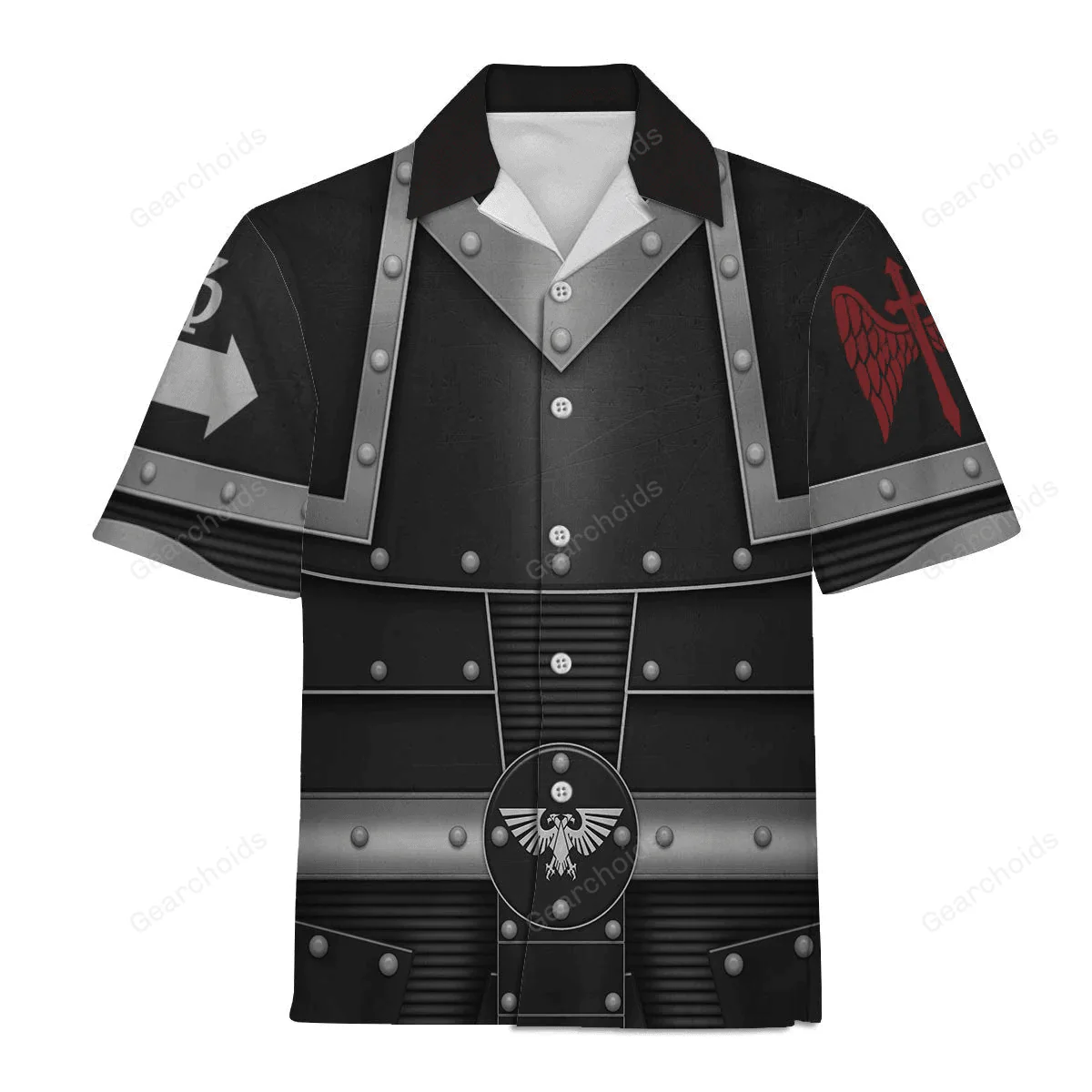 Pre-Heresy Dark Angels in Mark II Crusade - Costume Cosplay Hoodie Sweatshirt Sweatpants CSWRH155 - Image 9