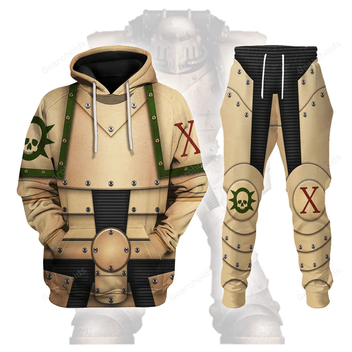 Pre-Heresy Death Guard Legion Colour Scheme - Costume Cosplay Hoodie Sweatshirt Sweatpants CSWRH080