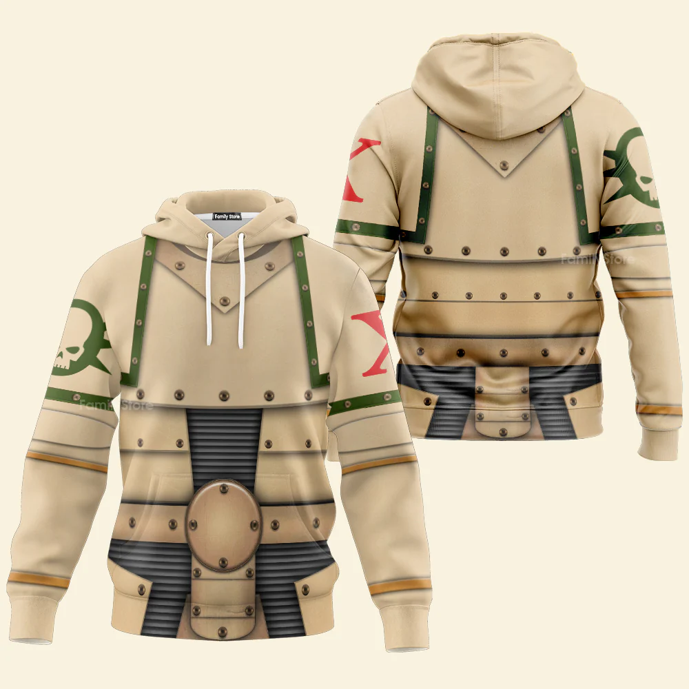 Pre-Heresy Death Guard Legion Colour Scheme - Costume Cosplay Hoodie Sweatshirt Sweatpants CSWRH080 - Image 3