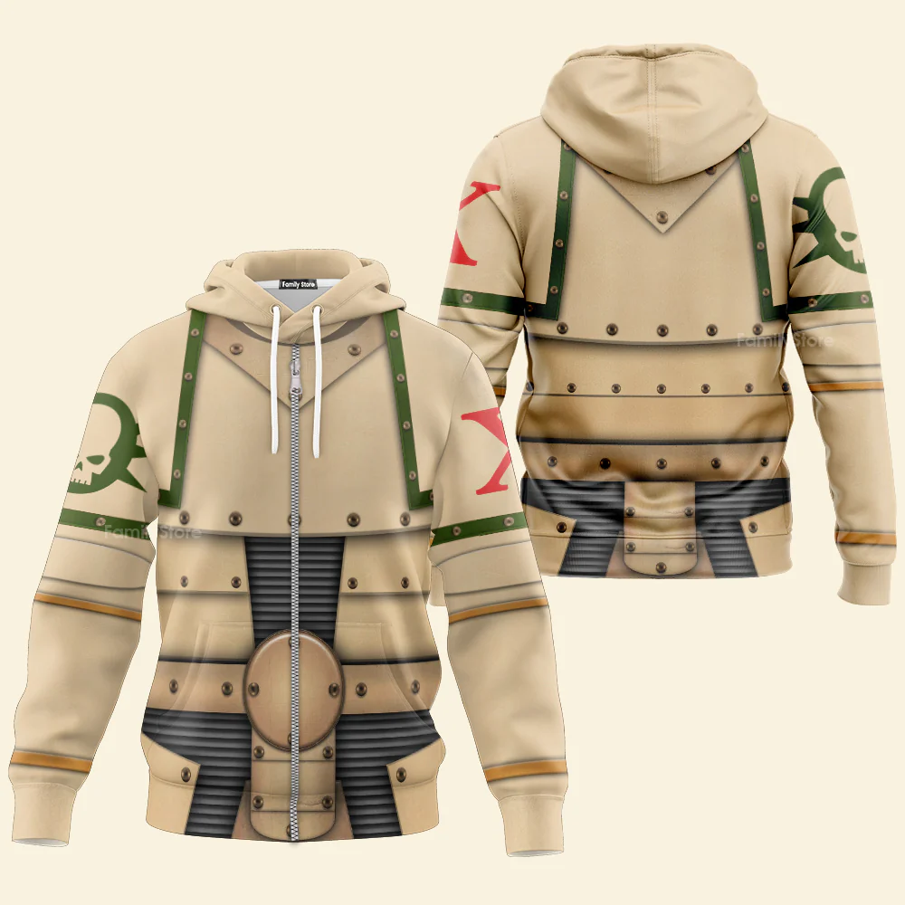 Pre-Heresy Death Guard Legion Colour Scheme - Costume Cosplay Hoodie Sweatshirt Sweatpants CSWRH080 - Image 4