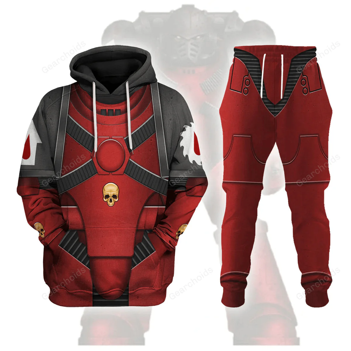 Pre-Heresy Flesh Tearers in Mark IV Maximus - Costume Cosplay Hoodie Sweatshirt Sweatpants CSWRH189