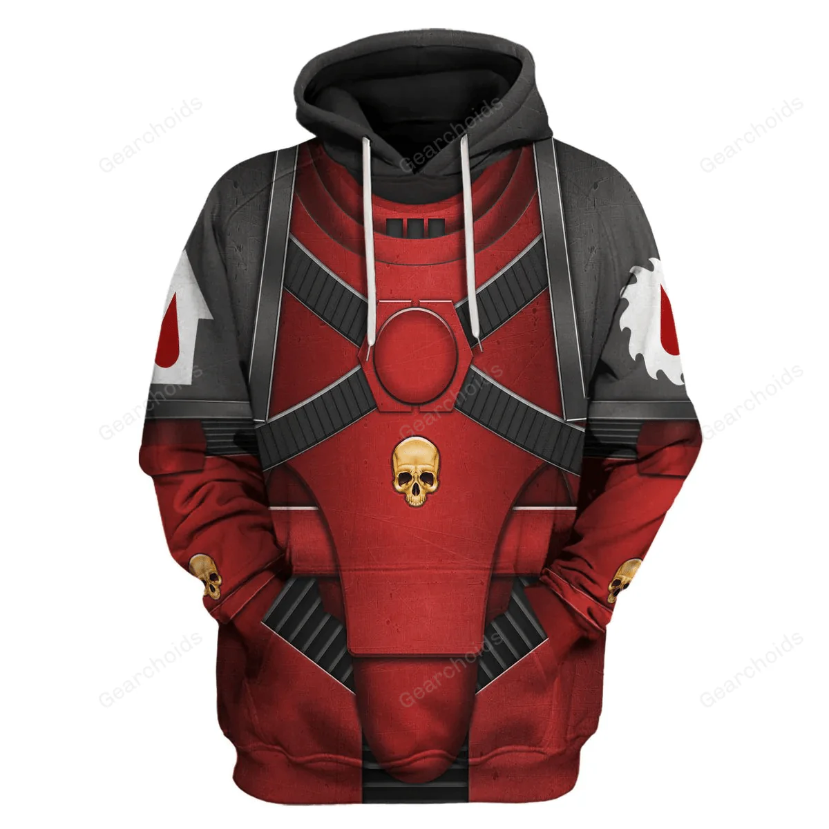 Pre-Heresy Flesh Tearers in Mark IV Maximus - Costume Cosplay Hoodie Sweatshirt Sweatpants CSWRH189 - Image 2