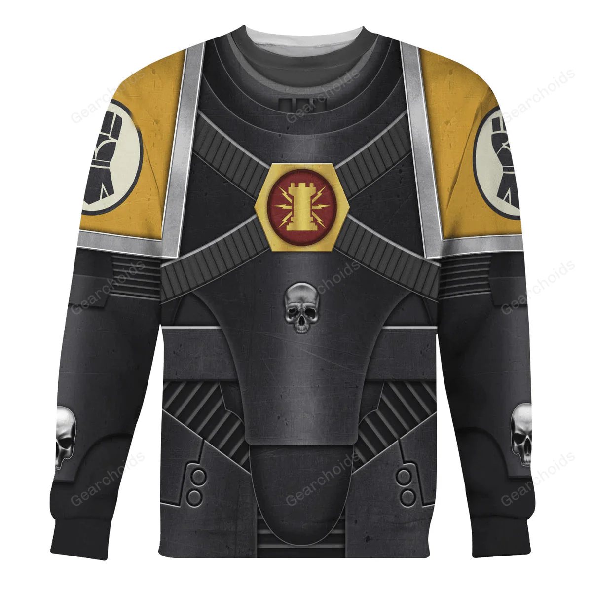 Pre-Heresy Imperial Fists in Mark IV Maximus Power Armor - Costume Cosplay Hoodie Sweatshirt Sweatpants CSWRH183 - Image 5