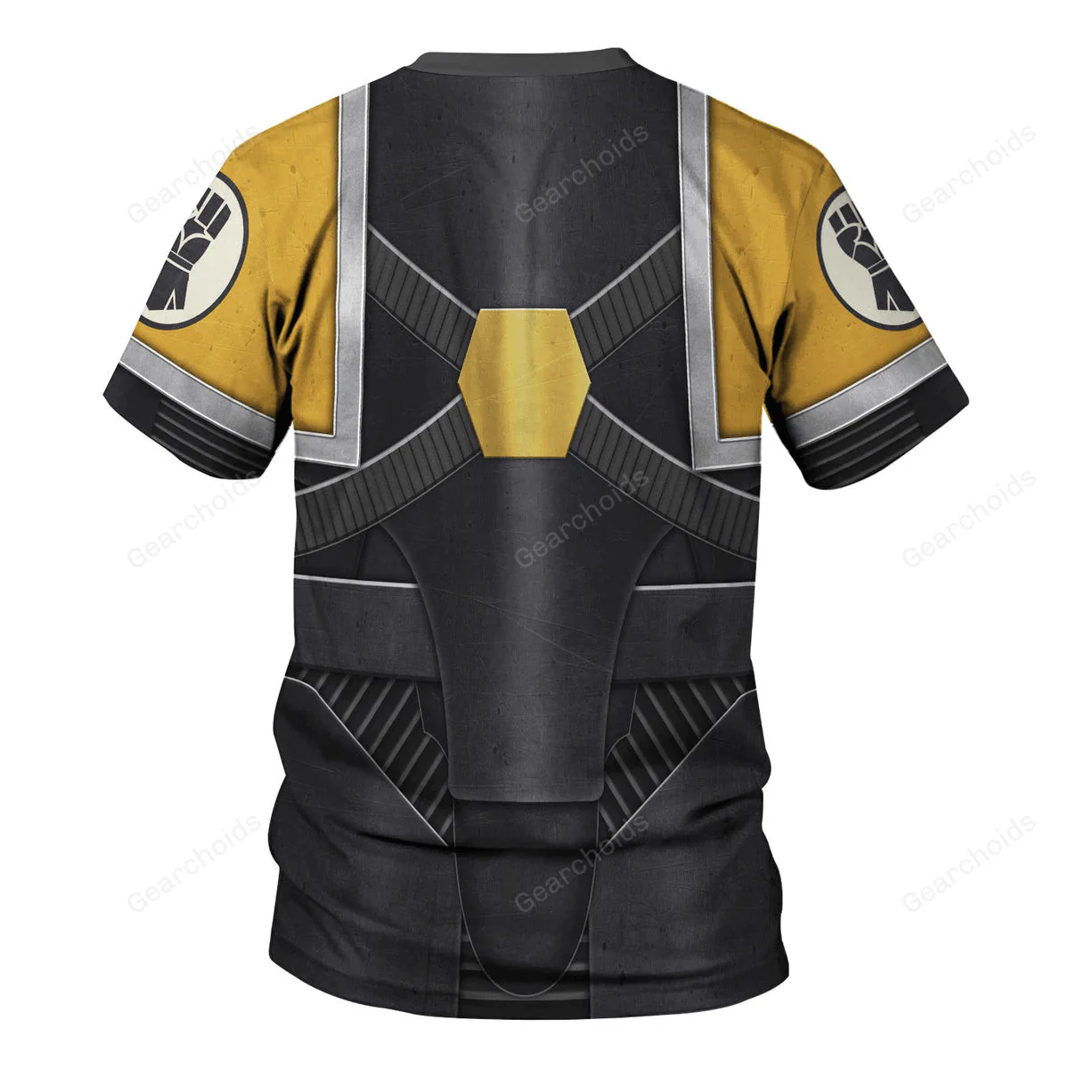 Pre-Heresy Imperial Fists In Mark IV Maximus Power Armor - Costume Cosplay T-shirt CSWRH183 - Image 2