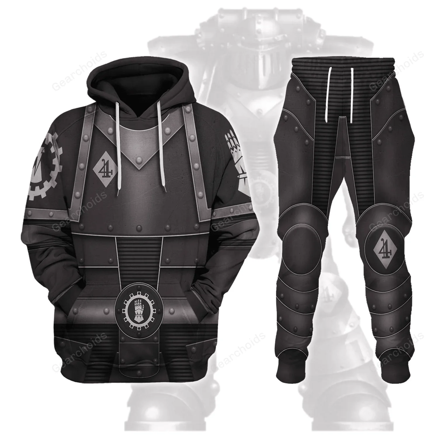 Pre-Heresy Iron Hands In Mark II Crusade - Costume Cosplay Hoodie Sweatshirt Sweatpants CSWRH147