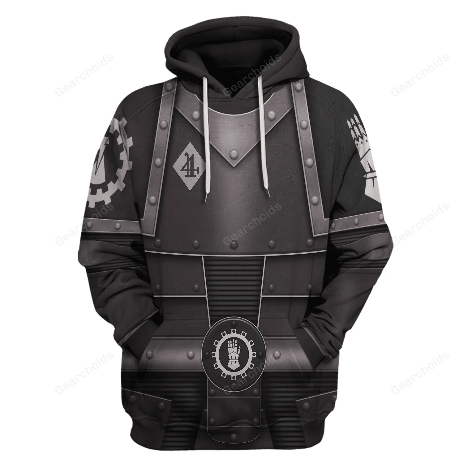 Pre-Heresy Iron Hands In Mark II Crusade - Costume Cosplay Hoodie Sweatshirt Sweatpants CSWRH147 - Image 2