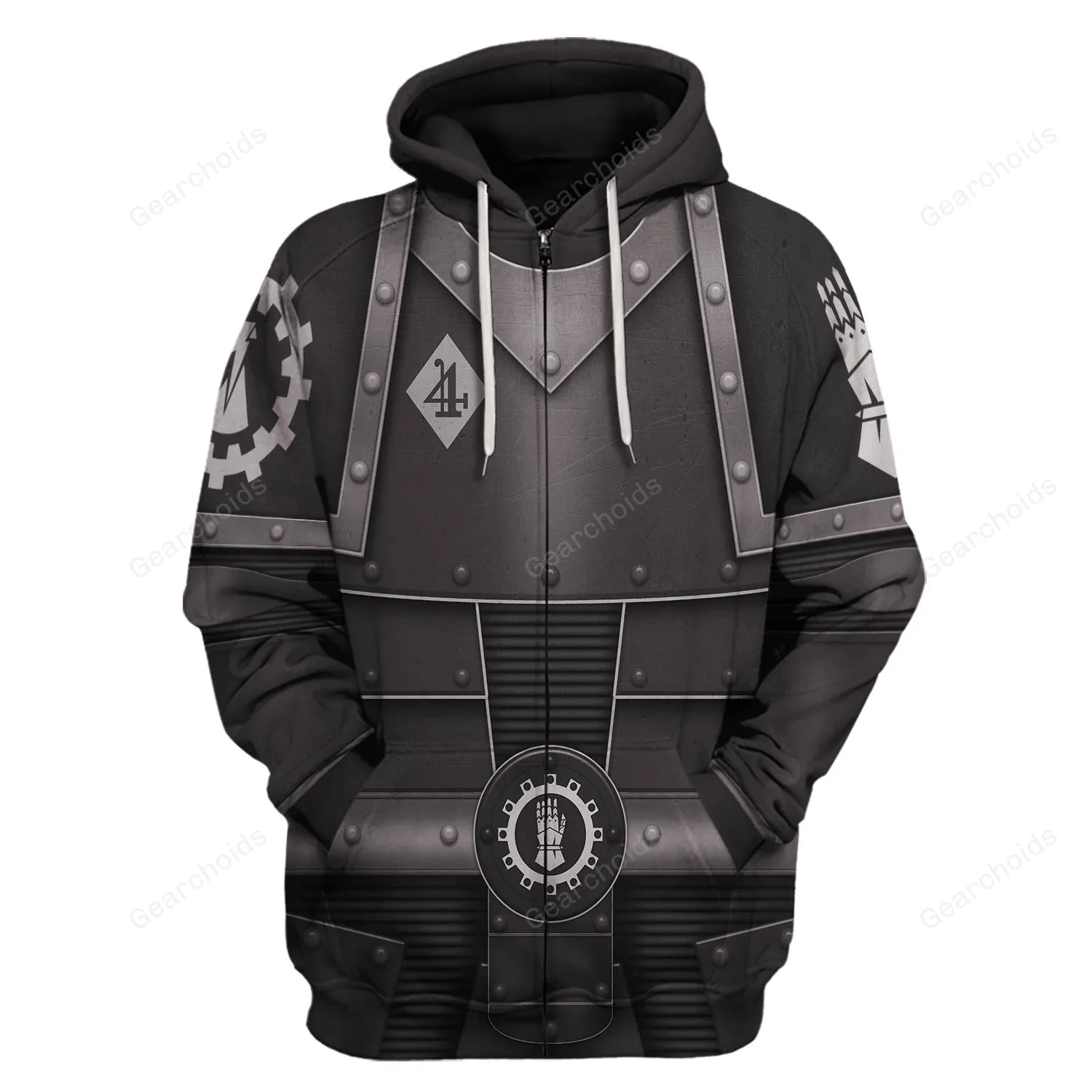 Pre-Heresy Iron Hands In Mark II Crusade - Costume Cosplay Hoodie Sweatshirt Sweatpants CSWRH147 - Image 3