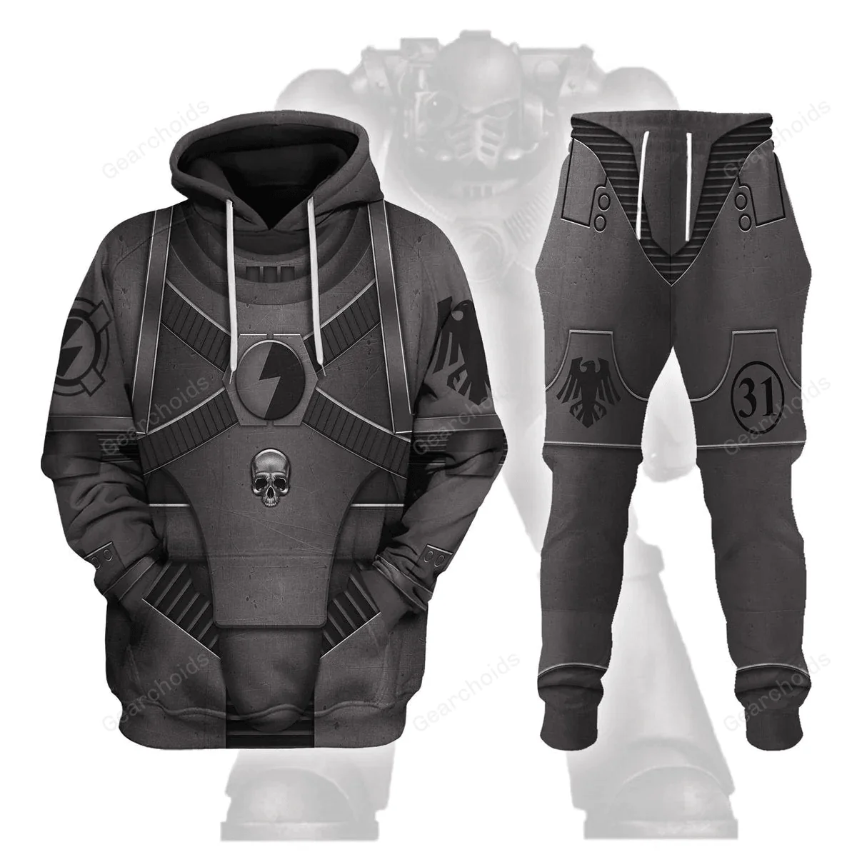 Pre-Heresy Raven Guard In Mark IV Maximus Power Armor - Costume Cosplay Hoodie Sweatshirt Sweatpants CSWRH188