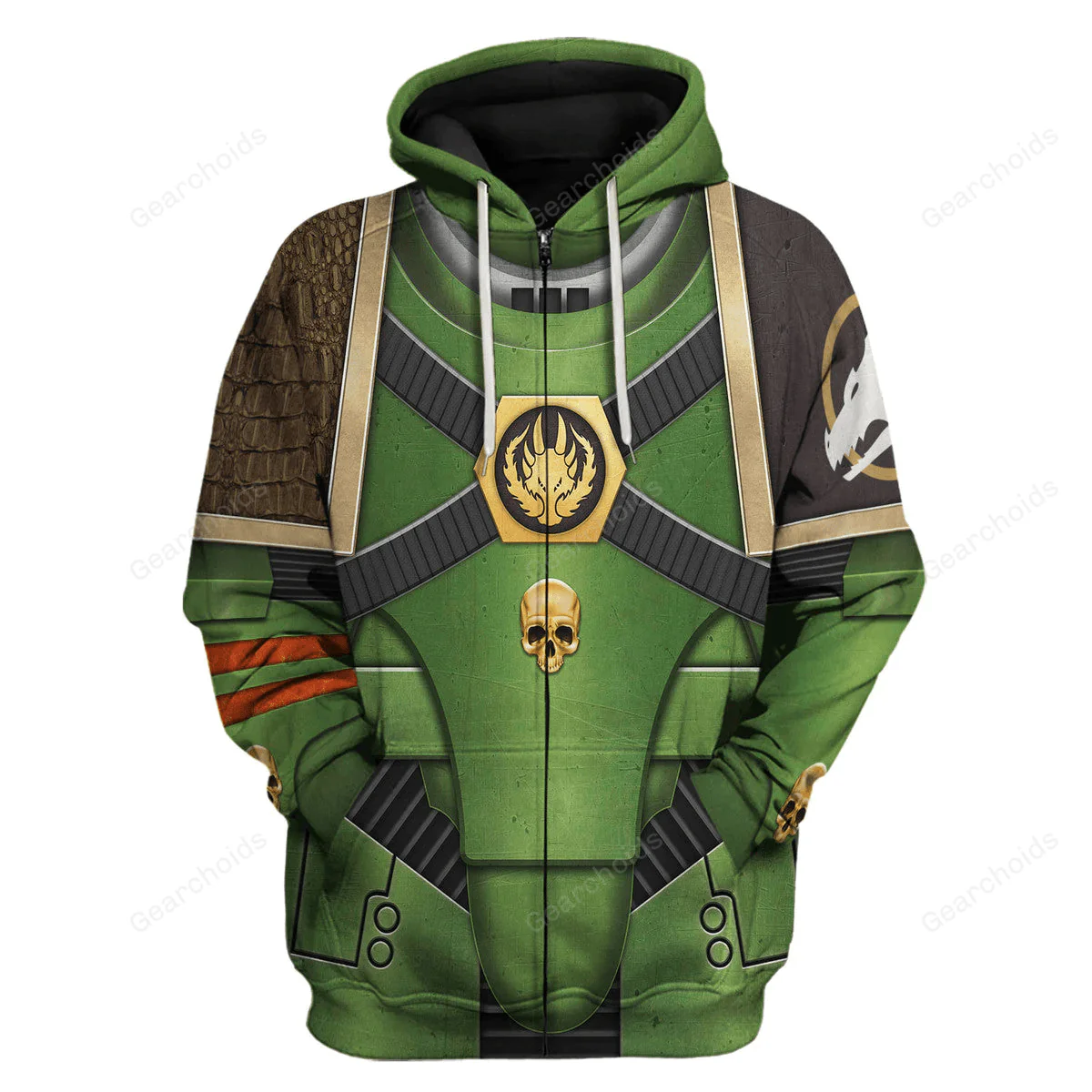 Pre-Heresy Salamanders In Mark IV Maximus Power Armor - Costume Cosplay Hoodie Sweatshirt Sweatpants CSWRH023 - Image 3