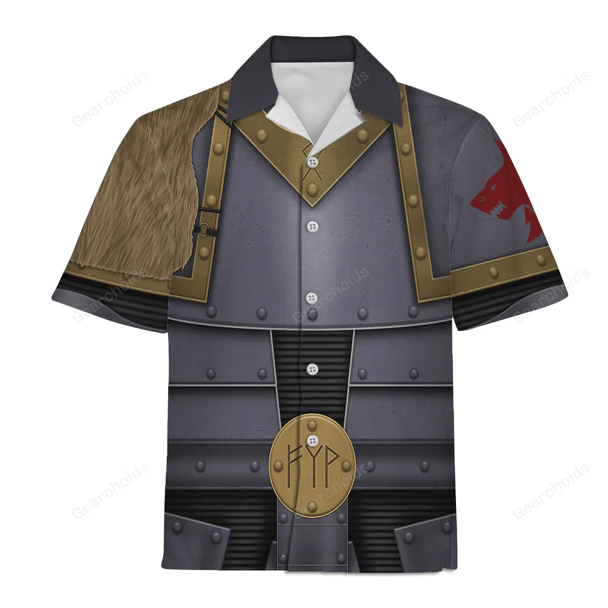 Pre-Heresy Space Wolf Legion In Mark II Crusade - Costume Cosplay Hawaiian Shirt CSWRH152