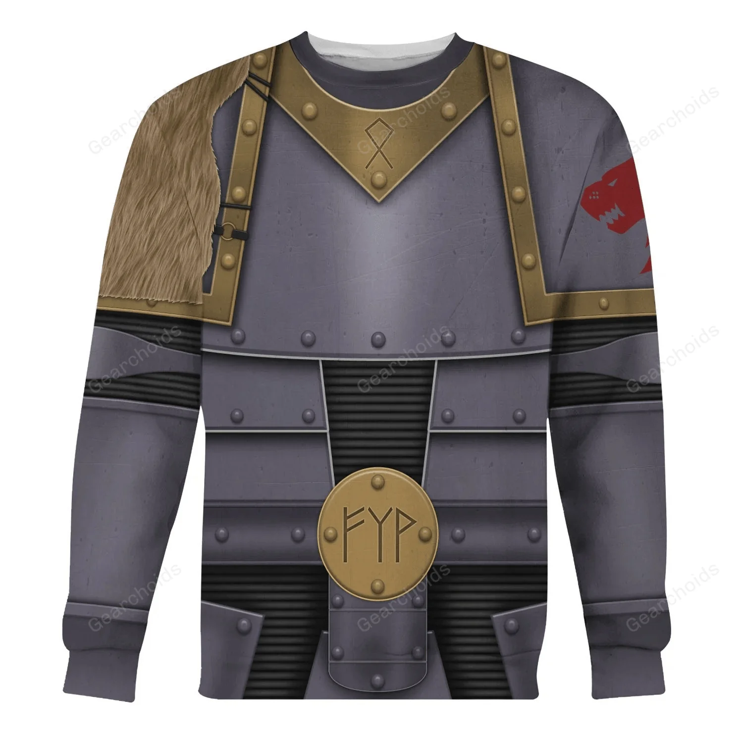 Pre-Heresy Space Wolf Legion in Mark II Crusade - Costume Cosplay Hoodie Sweatshirt Sweatpants CSWRH152 - Image 5