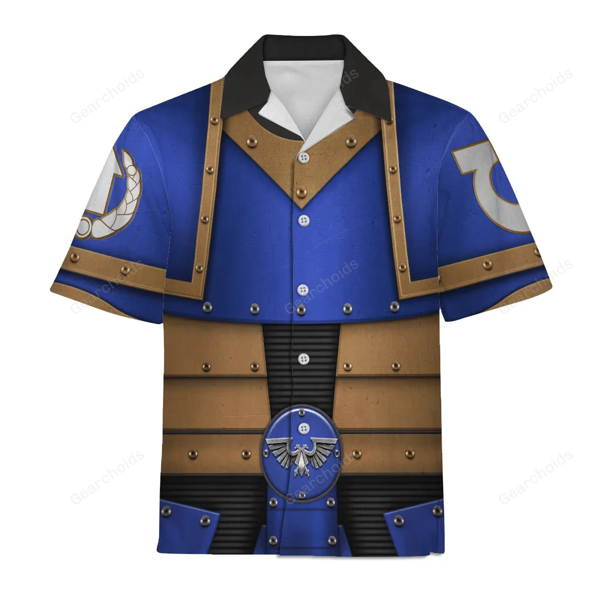 Pre-Heresy Ultramarines Legion In Mark II Crusade - Costume Cosplay Hawaiian Shirt CSWRH151