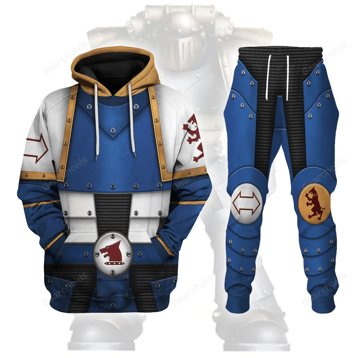 Pre-Heresy War Hounds Legion Colour Scheme - Costume Cosplay Hoodie Sweatshirt Sweatpants CSWRH069