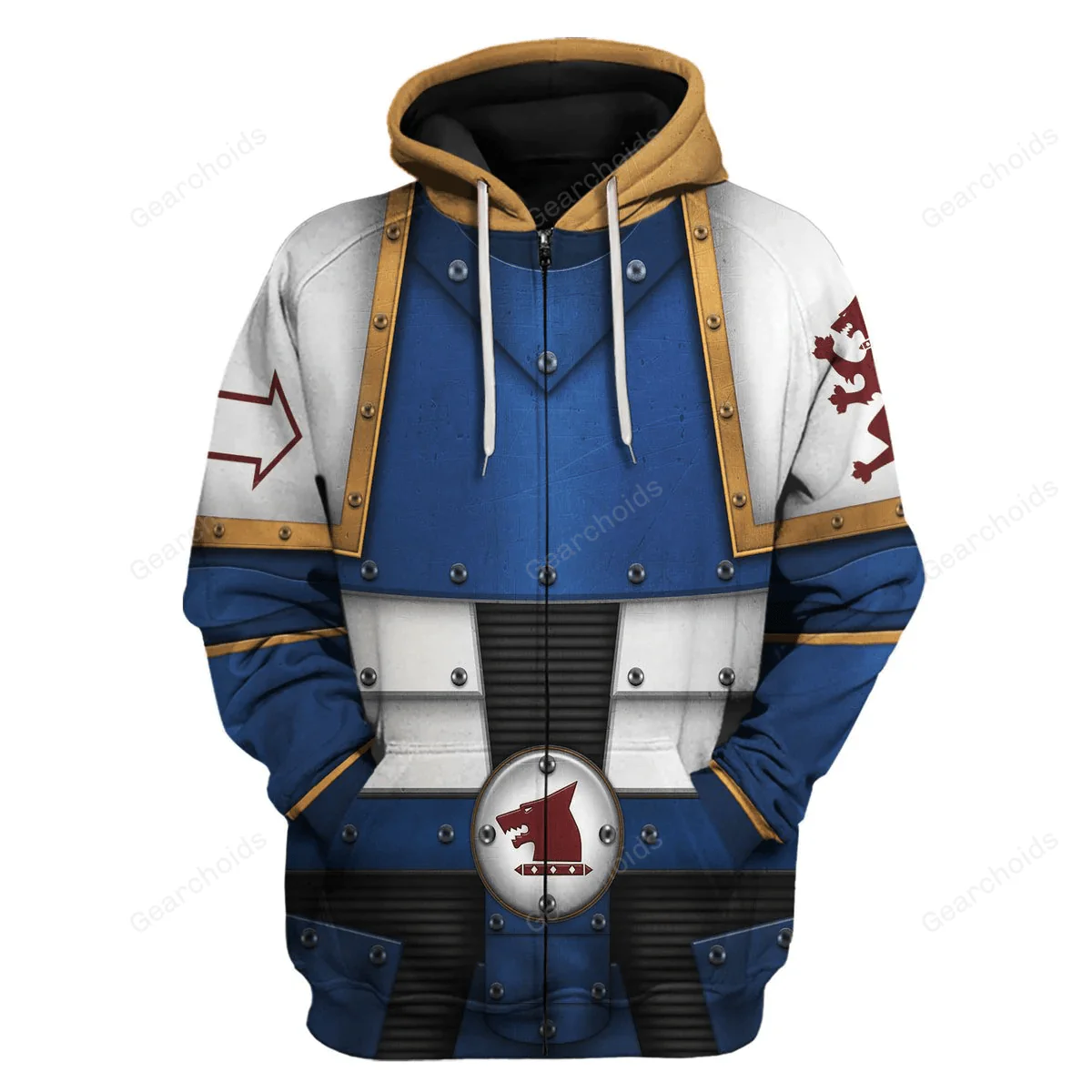 Pre-Heresy War Hounds Legion Colour Scheme - Costume Cosplay Hoodie Sweatshirt Sweatpants CSWRH069 - Image 3