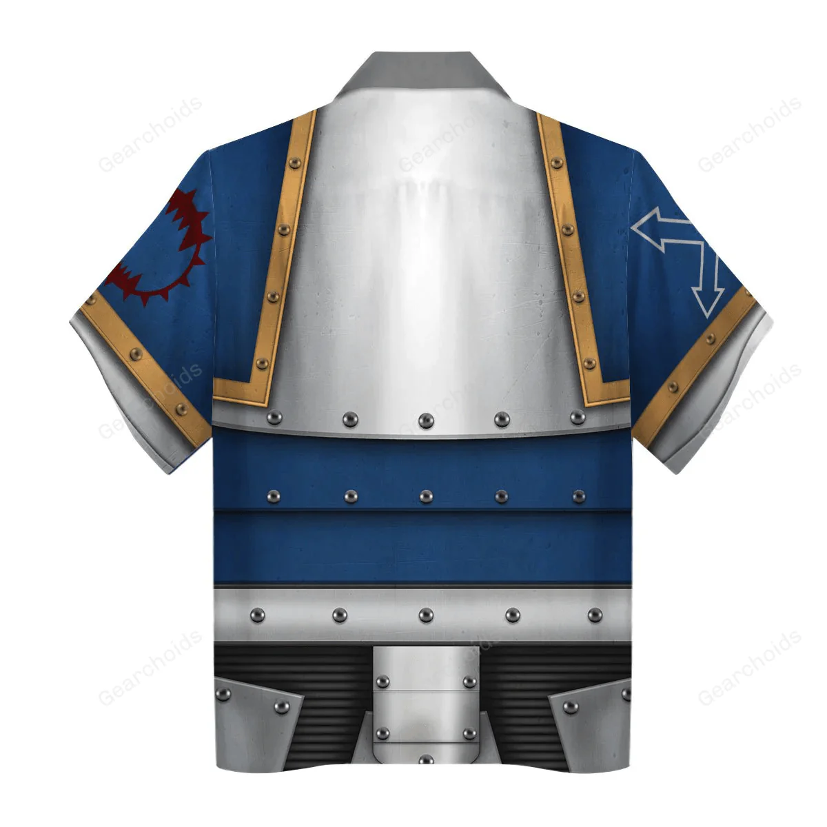 Pre-Heresy World Eaters Legion Colour Scheme - Costume Cosplay Hawaiian Shirt CSWRH070 - Image 2