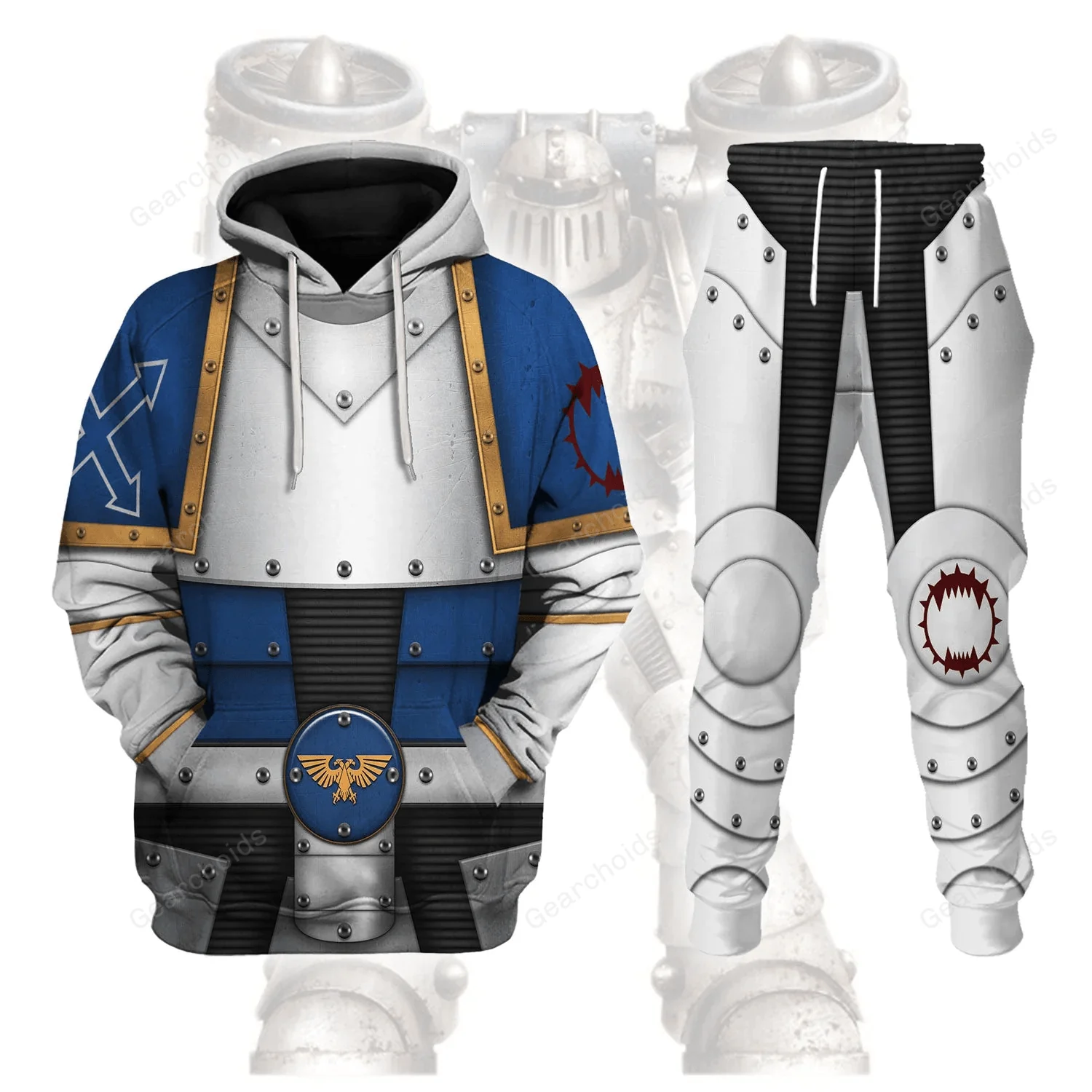 Pre-Heresy World Eaters Legion Colour Scheme - Costume Cosplay Hoodie Sweatshirt Sweatpants CSWRH070