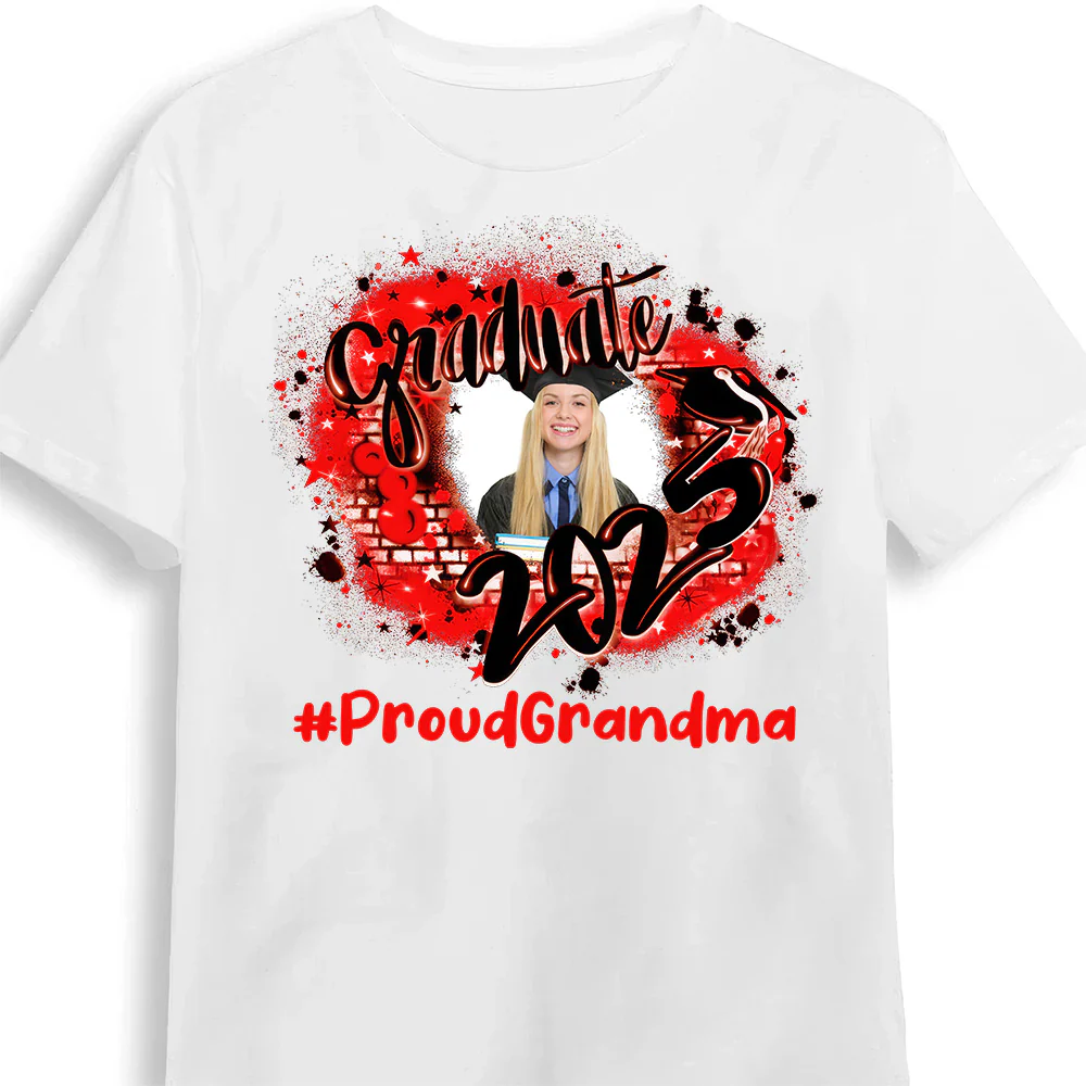 Proud Family Graduation 2025 - Personalized Shirt - Graduation Gift, Senior Gift, Loving Gift for Grandma, Nana, Mom, Wife, Grandparent | Custom Photo NH96 - Image 2