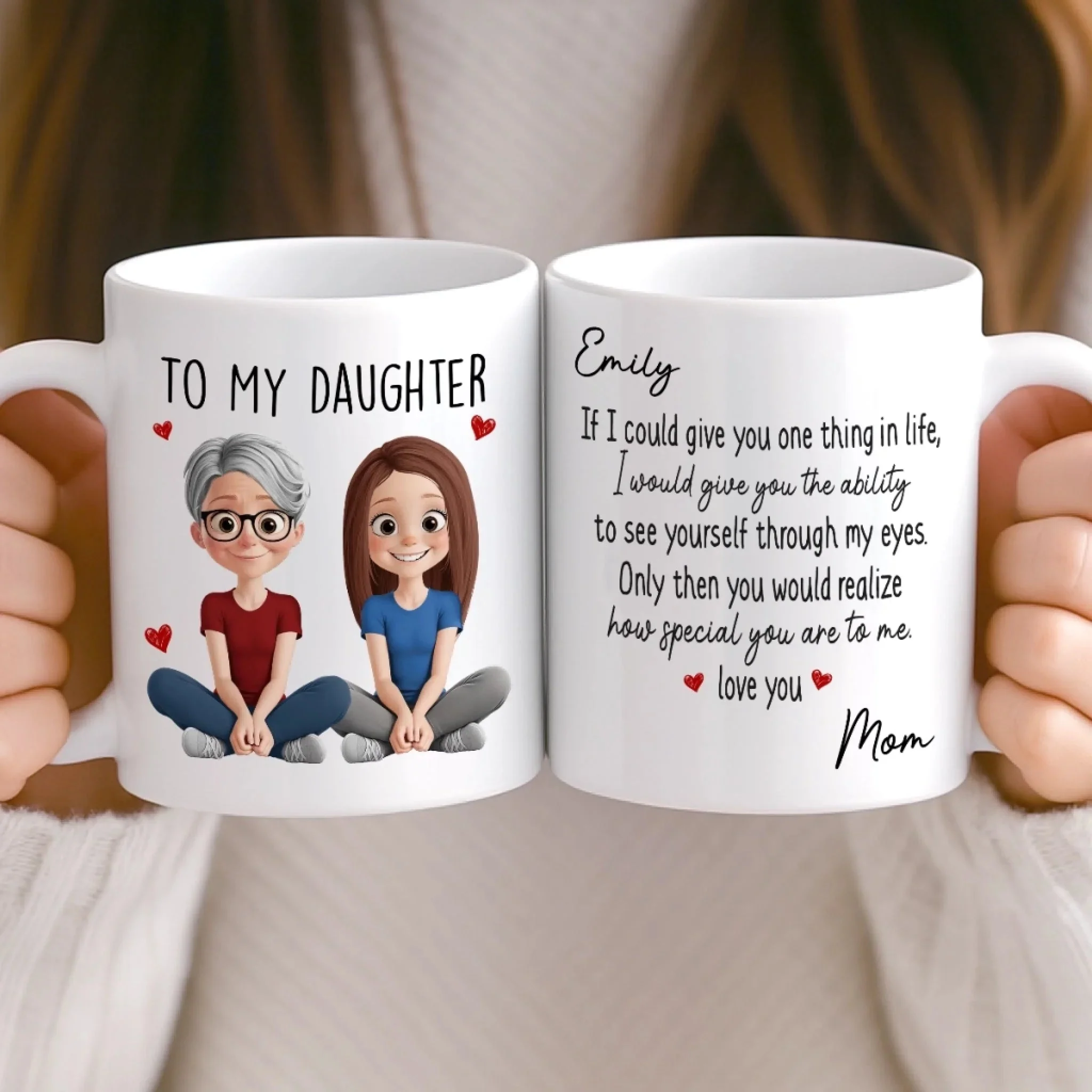 Proud Of You Every Day - Personalized Ceramic Mug - Gift For Mom, Mother's Day | GR25 HN02 - Image 3
