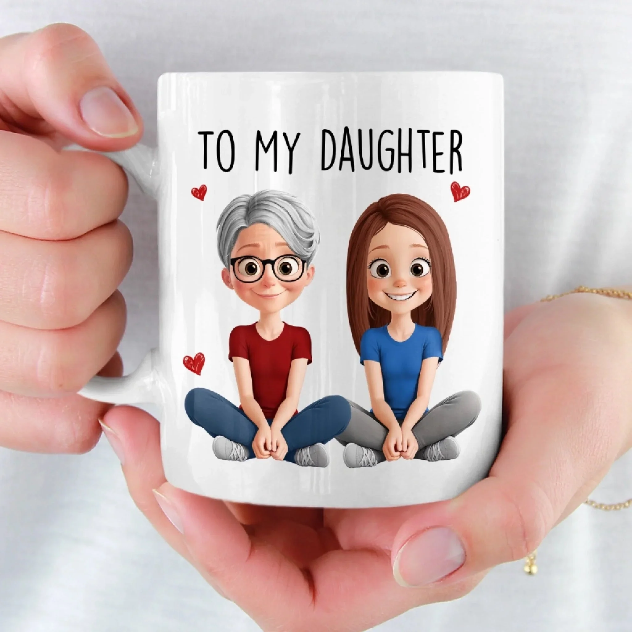 Proud Of You Every Day - Personalized Ceramic Mug - Gift For Mom, Mother's Day | GR25 HN02 - Image 4
